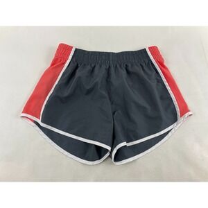 Zone Pro Gym Shorts Women's Size Large Gray Coral Activewear Workout Pull Up